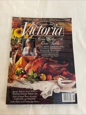 Victoria Magazine - Vintage - Come Gather At Our Table (November 1995)
